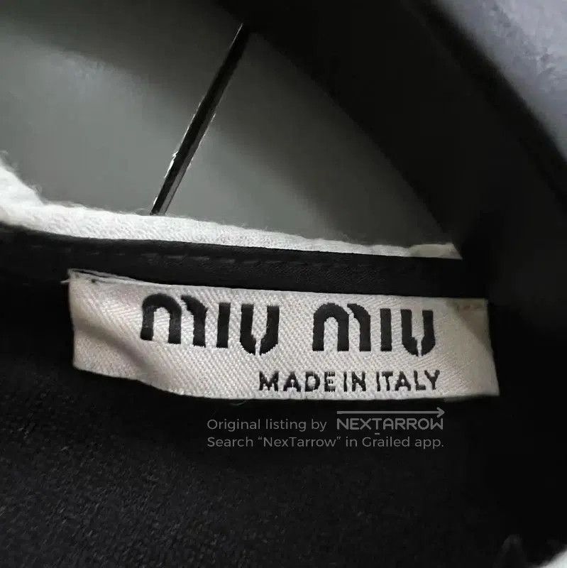 Miu Miu Miu Miu Black Short Sleeve Crop T-Shirt . Size XXS / US 00 / IT 34 - 2 Thumbnail