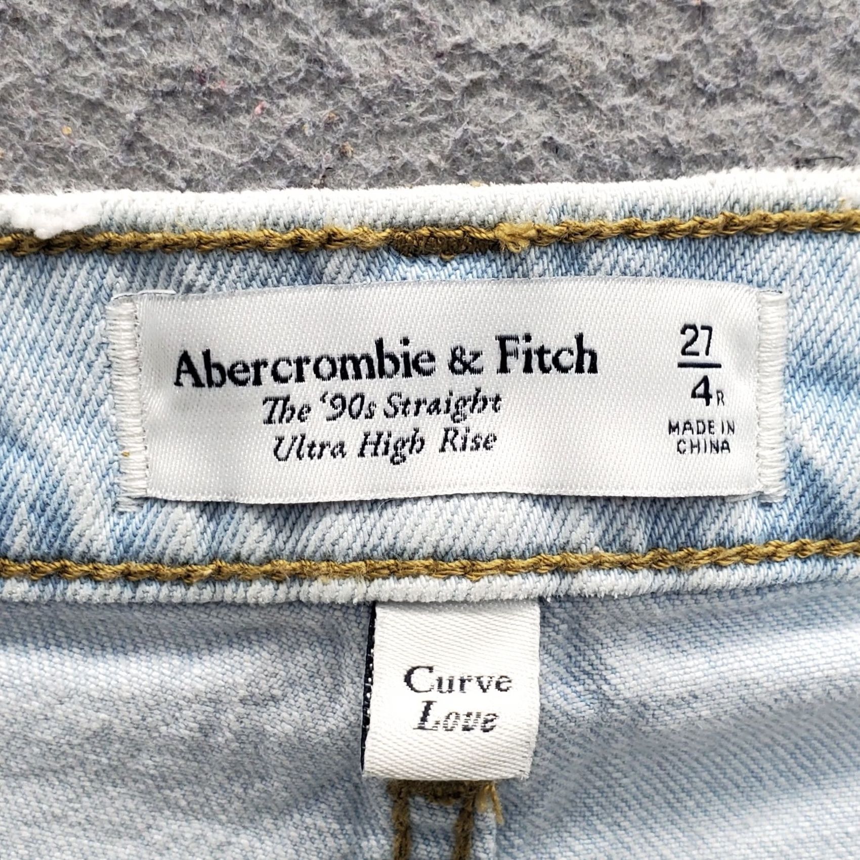 Abercrombie & Fitch Abercrombie & Fitch Curve Love 90's Straight Jeans Womens Size 4 Blue High Rise Size 27" / US 4 / IT 40 - 7 Thumbnail