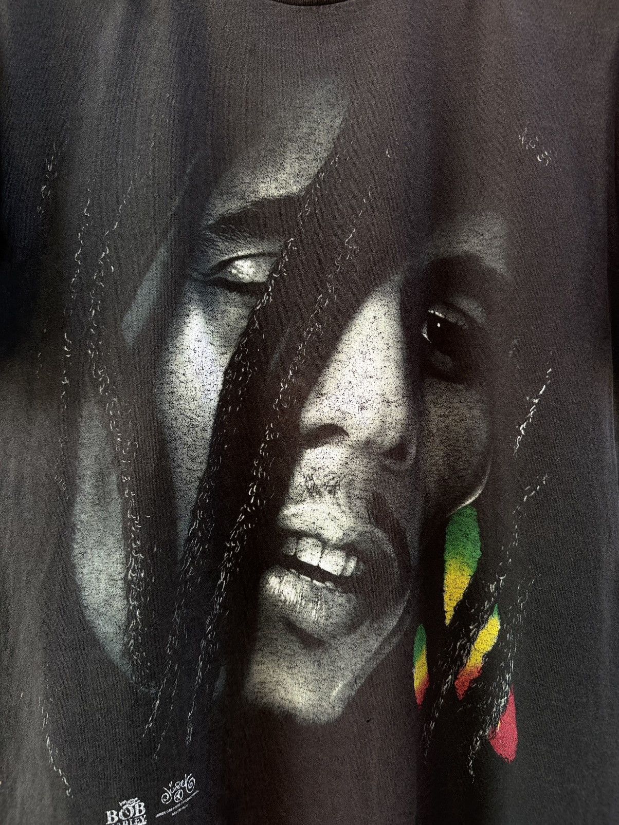 Band Tees Thrashed Vintage 90s Bob Marley Ragga Muffins Festival Faded Size US L / EU 52-54 / 3 - 3 Thumbnail