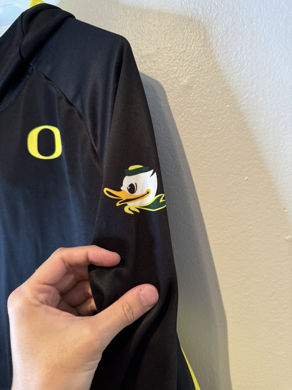 Nike NIKE dri-fit university oregon ducks hoodie track sz L Size US L / EU 52-54 / 3 - 3 Thumbnail