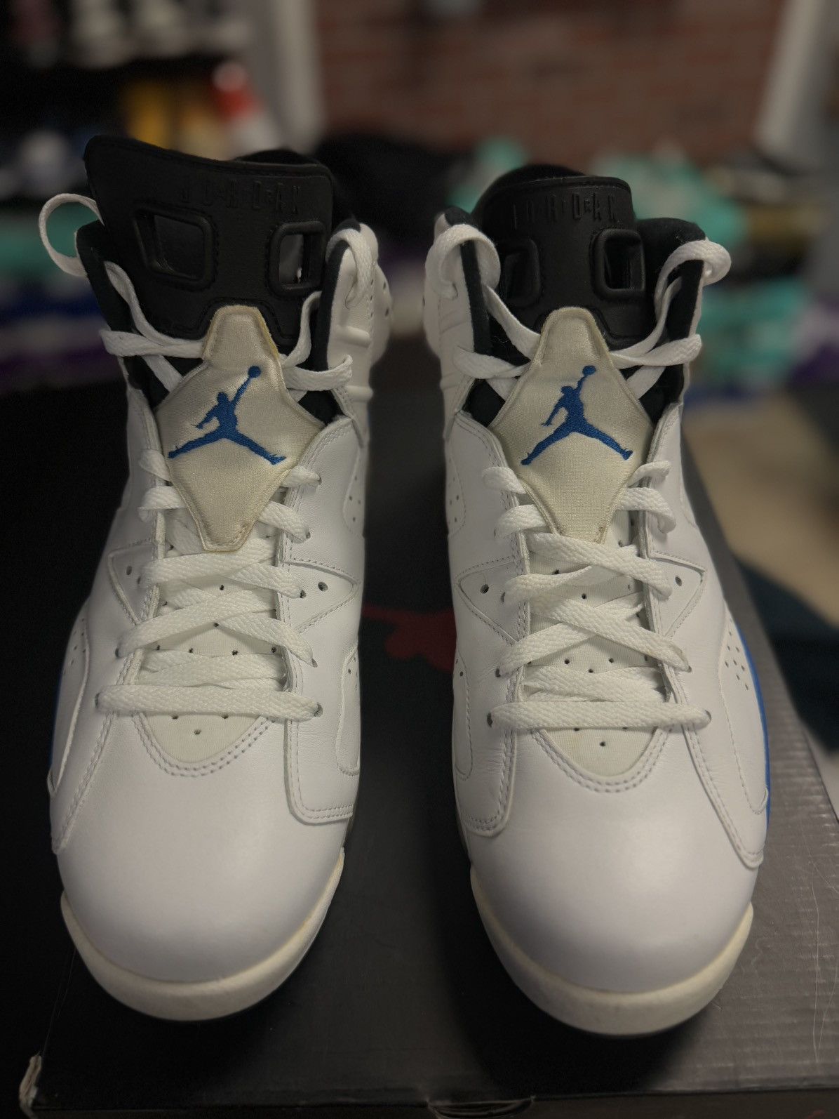 Jordan Brand × Nike Nike Air Jordan 6 Retro Sport Blue 2014 Men's Size 12 Size US 12 / EU 45 - 9 Thumbnail