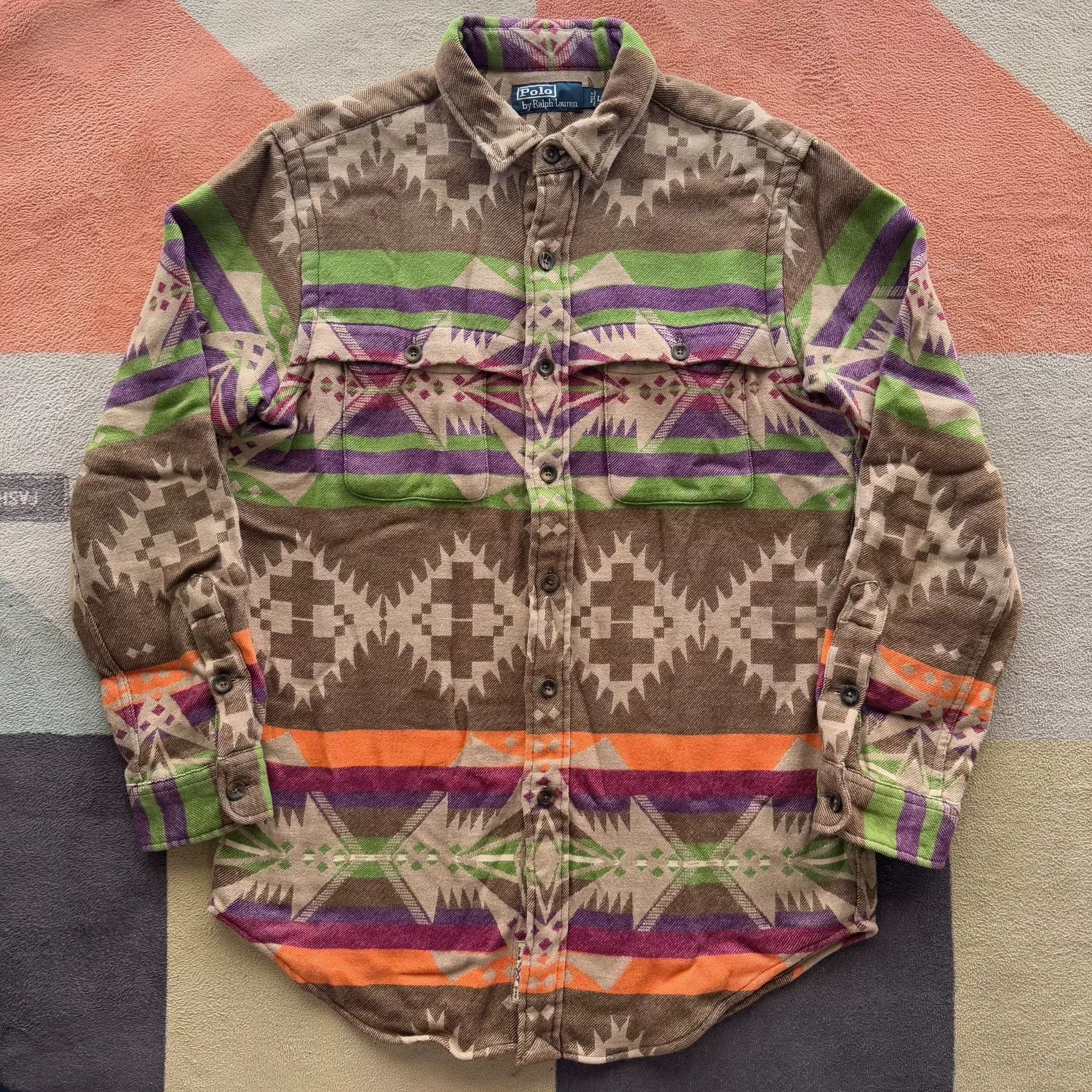 Polo Ralph Lauren Ralph Lauren Southwestern Thick Shirt Size US L / EU 52-54 / 3 - 1 Thumbnail