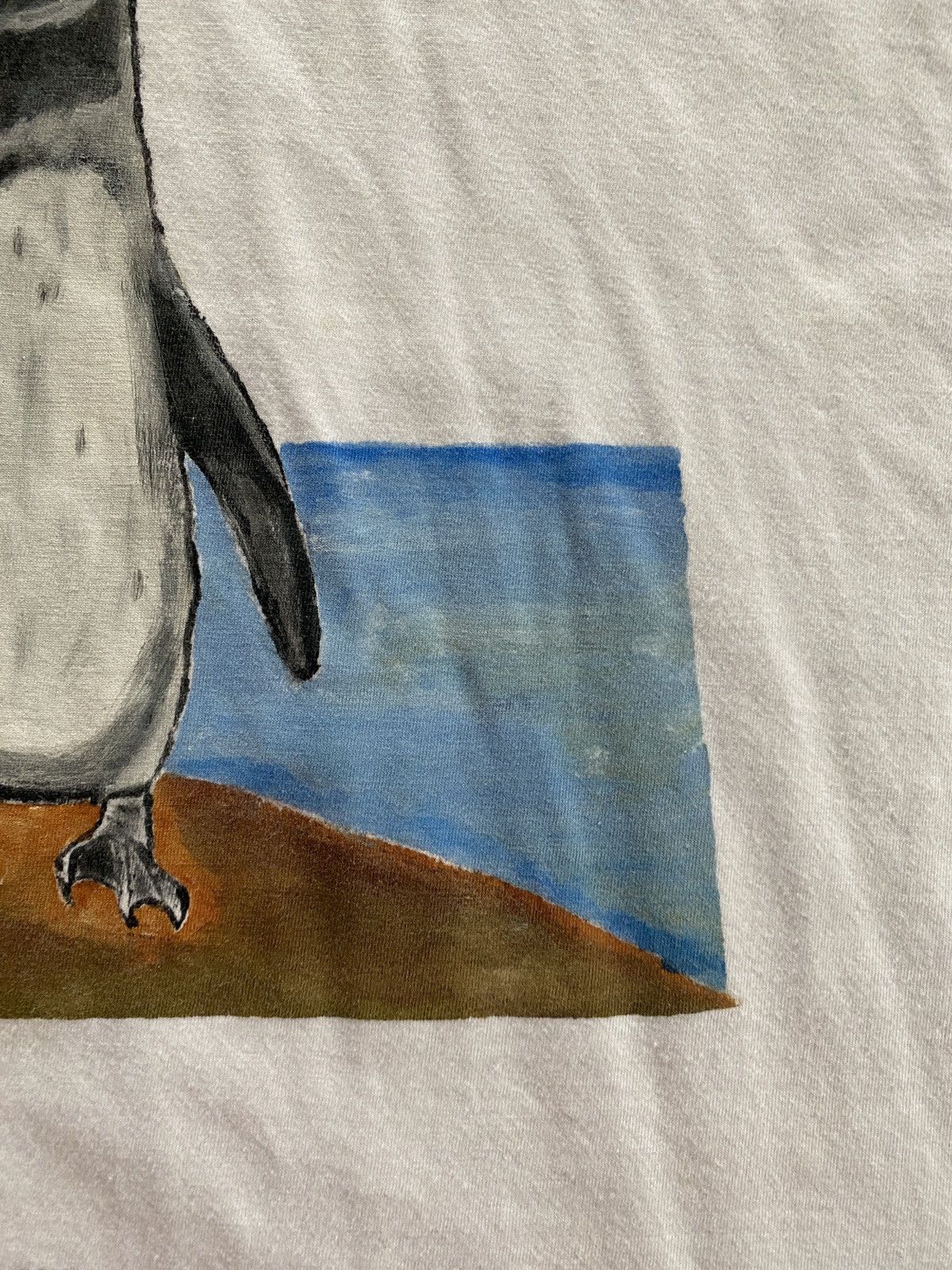 Vintage Vintage Penguin Galapagos Ecuador Single Stitch White Tee Size US XL / EU 56 / 4 - 10 Thumbnail