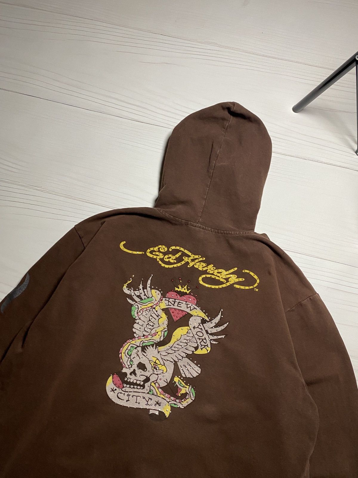 Ed Hardy Ed Hardy Christian Audigier Tattoo New York city zip hoodie Size XL / US 12-14 / IT 48-50 - 14 Thumbnail