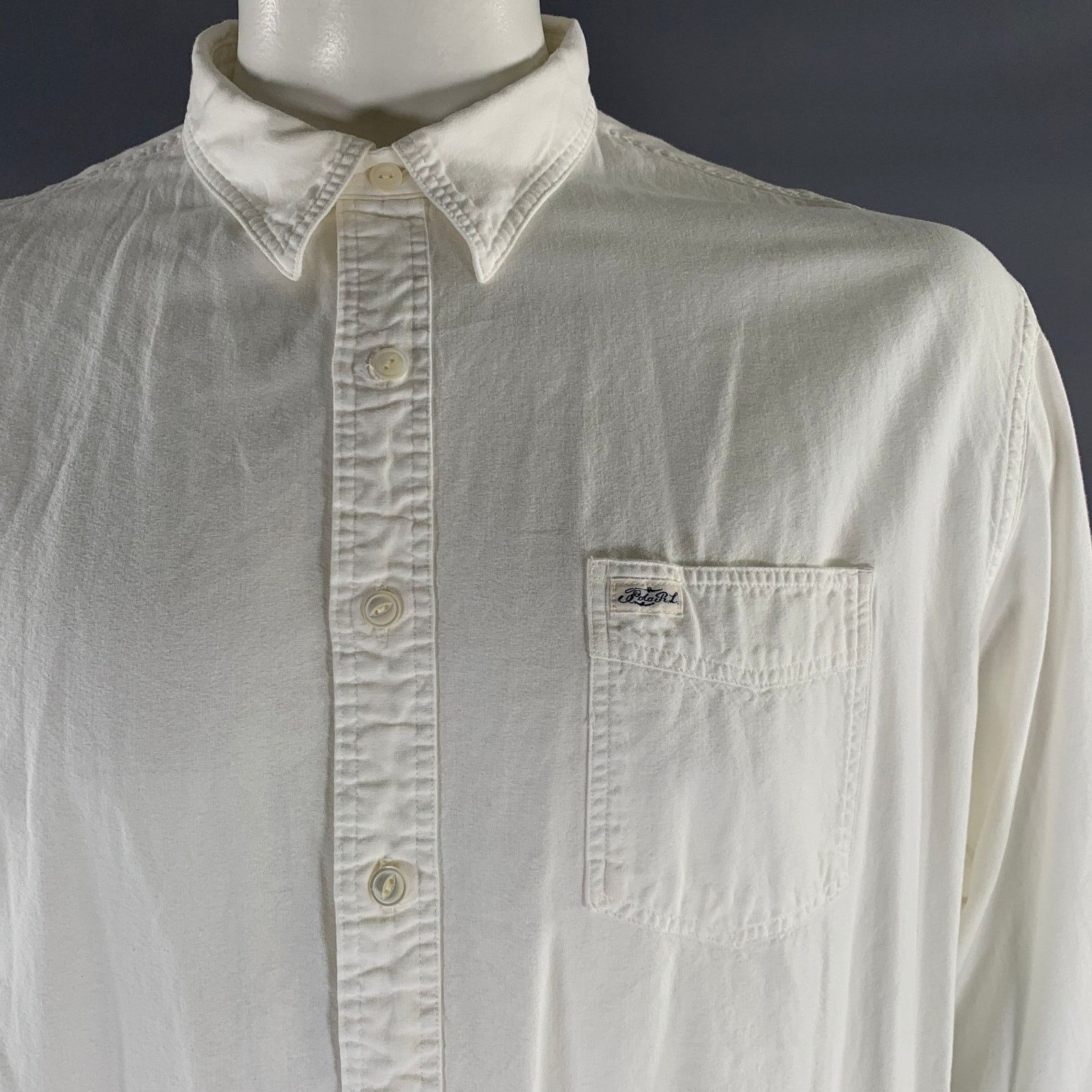 Polo Ralph Lauren POLO by RALPH LAUREN Size XXL White Cotton Long Sleeve Shirt Size US XXL / EU 58 / 5 - 2 Thumbnail