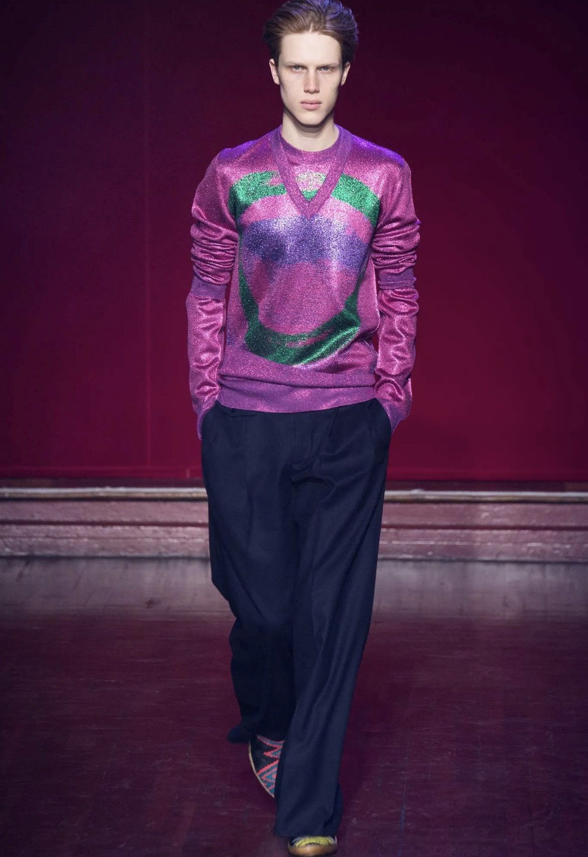 Maison Margiela Maison Margiela A/W 2015 Glitter lips sweater Size US S / EU 44-46 / 1 - 2 Thumbnail