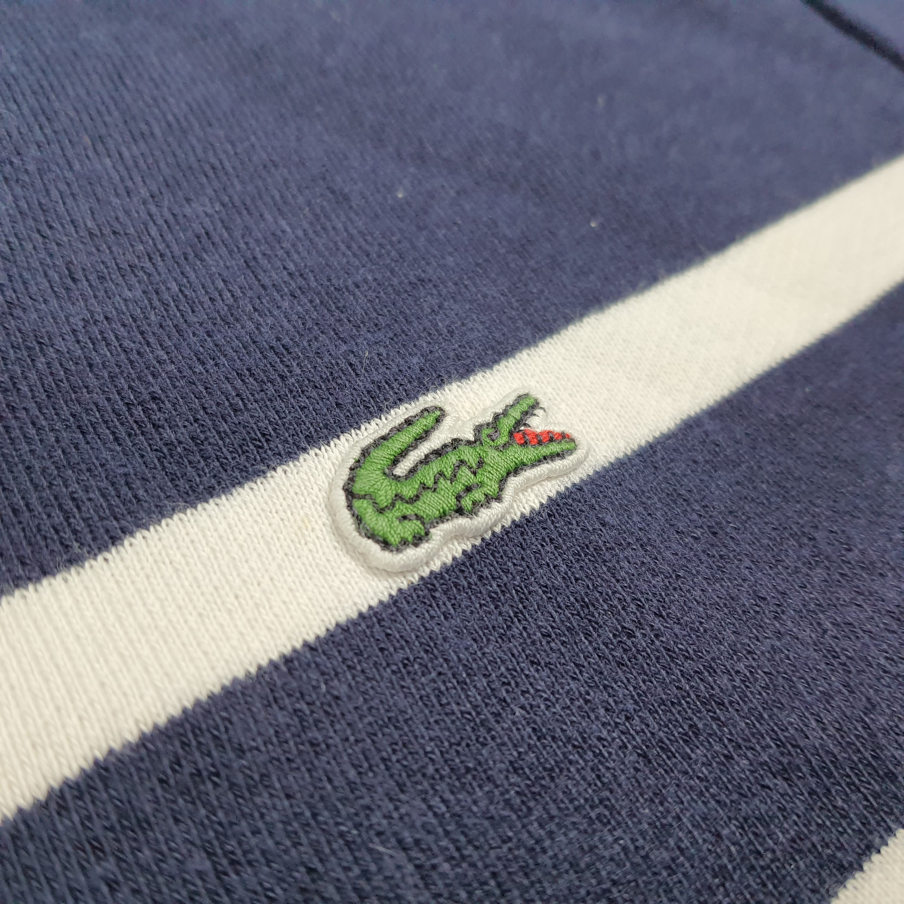 Lacoste Vintage Lacoste Designer Stripes Sweatshirt C282N2 Size US S / EU 44-46 / 1 - 4 Thumbnail