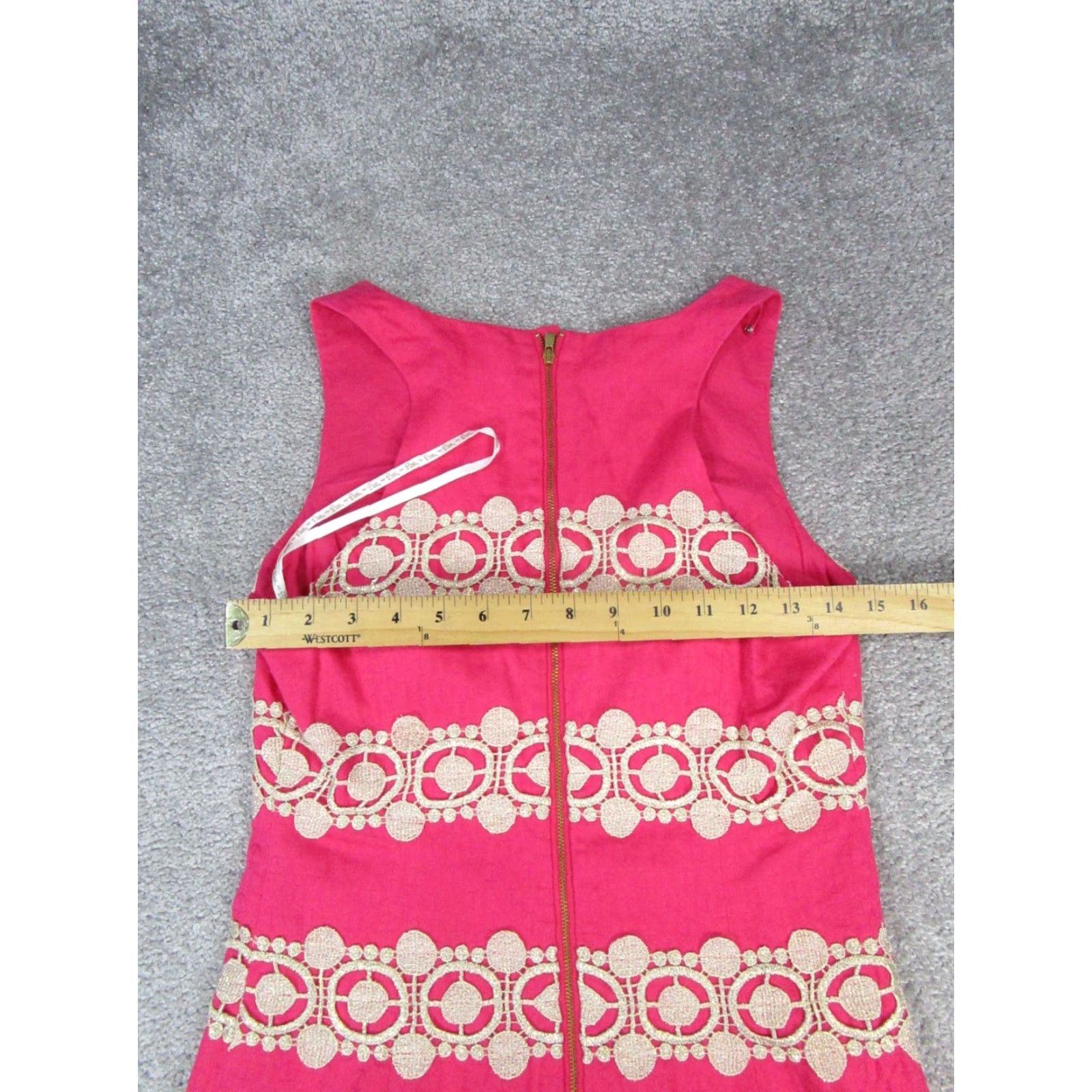 Lilly Pulitzer VINTAGE Lilly Pulitzer Dress Womens 2 Pink Cotton Short Sleeveless V-Neck A-Line Mini Shift 2 Womens Pink Lilly Pulitzer Dress Size XS / US 0-2 / IT 36-38 - 5 Thumbnail