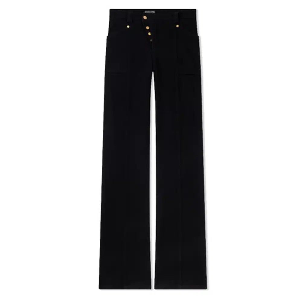 Tom Ford o1loc1c0625 PAD104 Denim Stretch Pant in Black Size 26" / US 2 / IT 38 - 1 Thumbnail