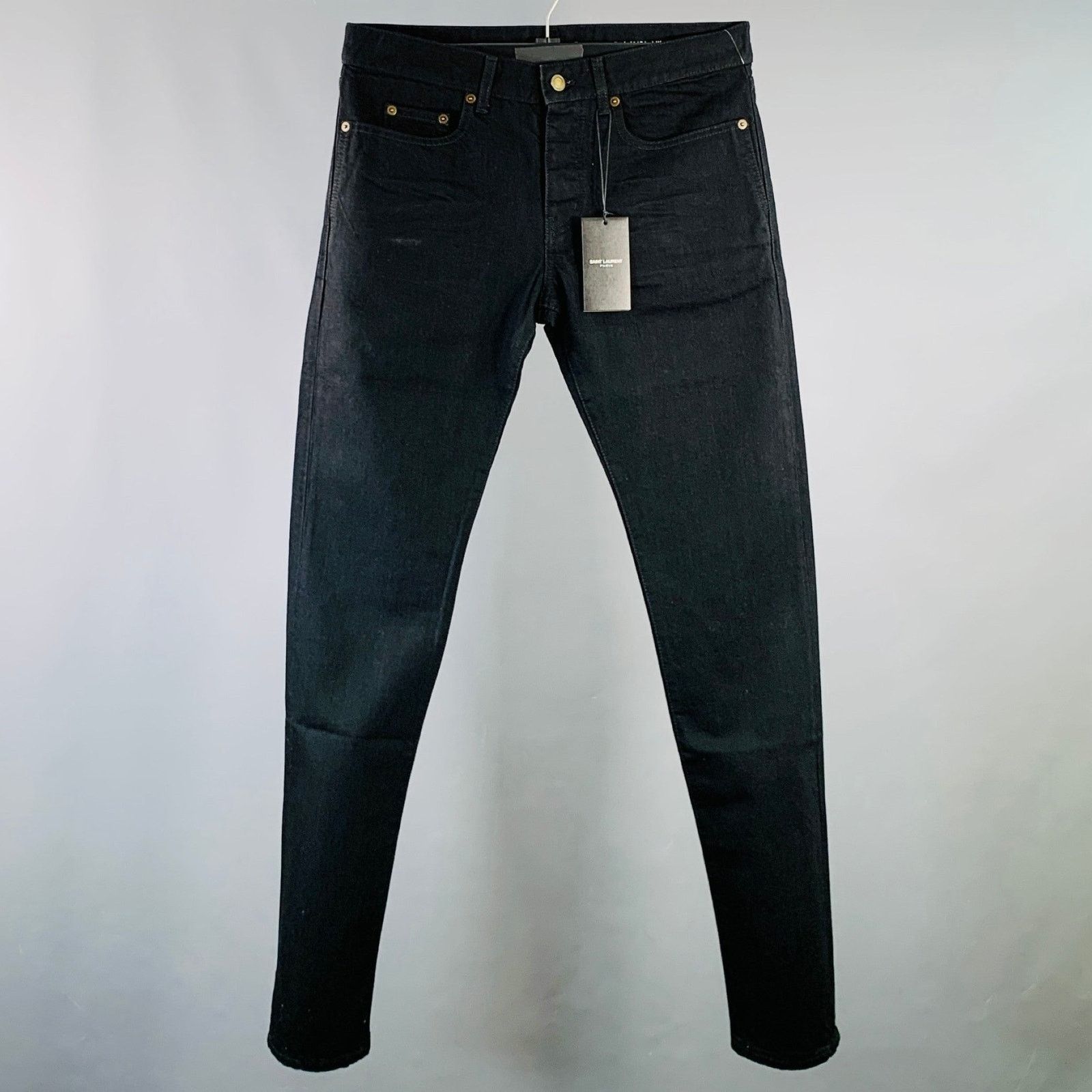 Saint Laurent Paris SAINT LAURENT Size 31 Denim Straight Slim Five Pockets Jeans Size US 31 - 1 Thumbnail