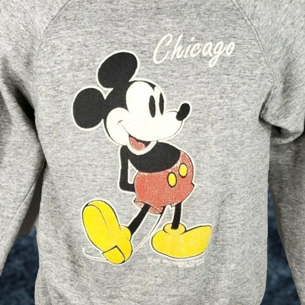 Velva Sheen VINTAGE Velva Sheen Mickey Mouse Sweatshirt Mens Small Size 80s Disney Chicago Made In USA Sweatshirt Crew Neck Gray Cotton Blend Long Sleeve Size US S / EU 44-46 / 1 - 1 Thumbnail