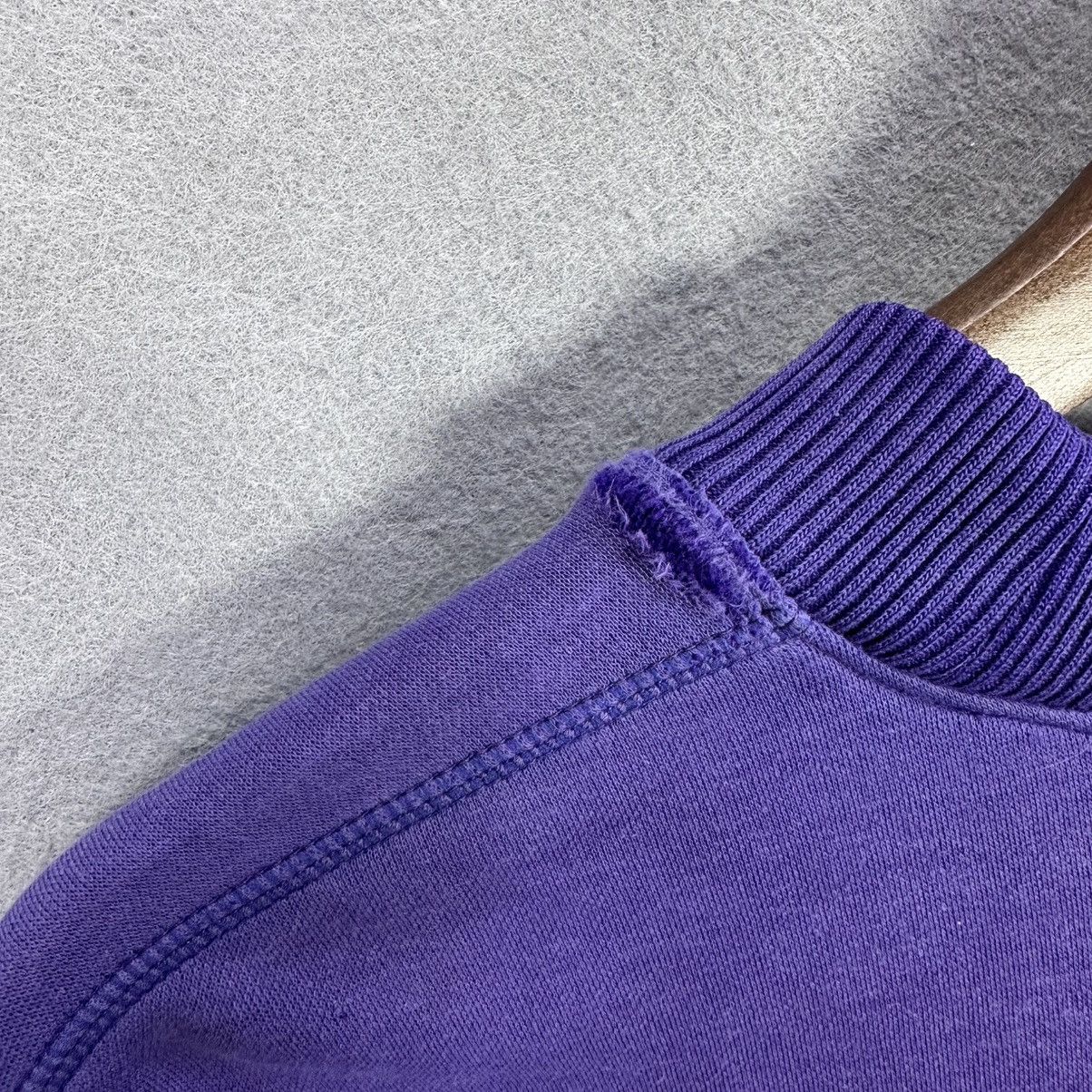 Adidas Vintage Adidas Trefoil Sweatshirt Purple White Size US M / EU 48-50 / 2 - 9 Thumbnail