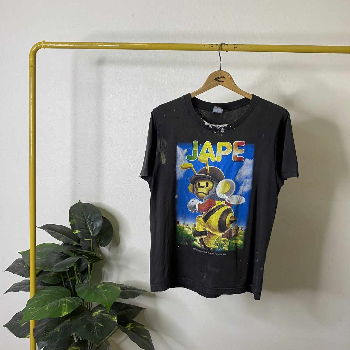 Vintage Y2K Jungle Ape Bathing Ape Parody Paint Splattered T Shirt Size US M / EU 48-50 / 2 - 1 Thumbnail