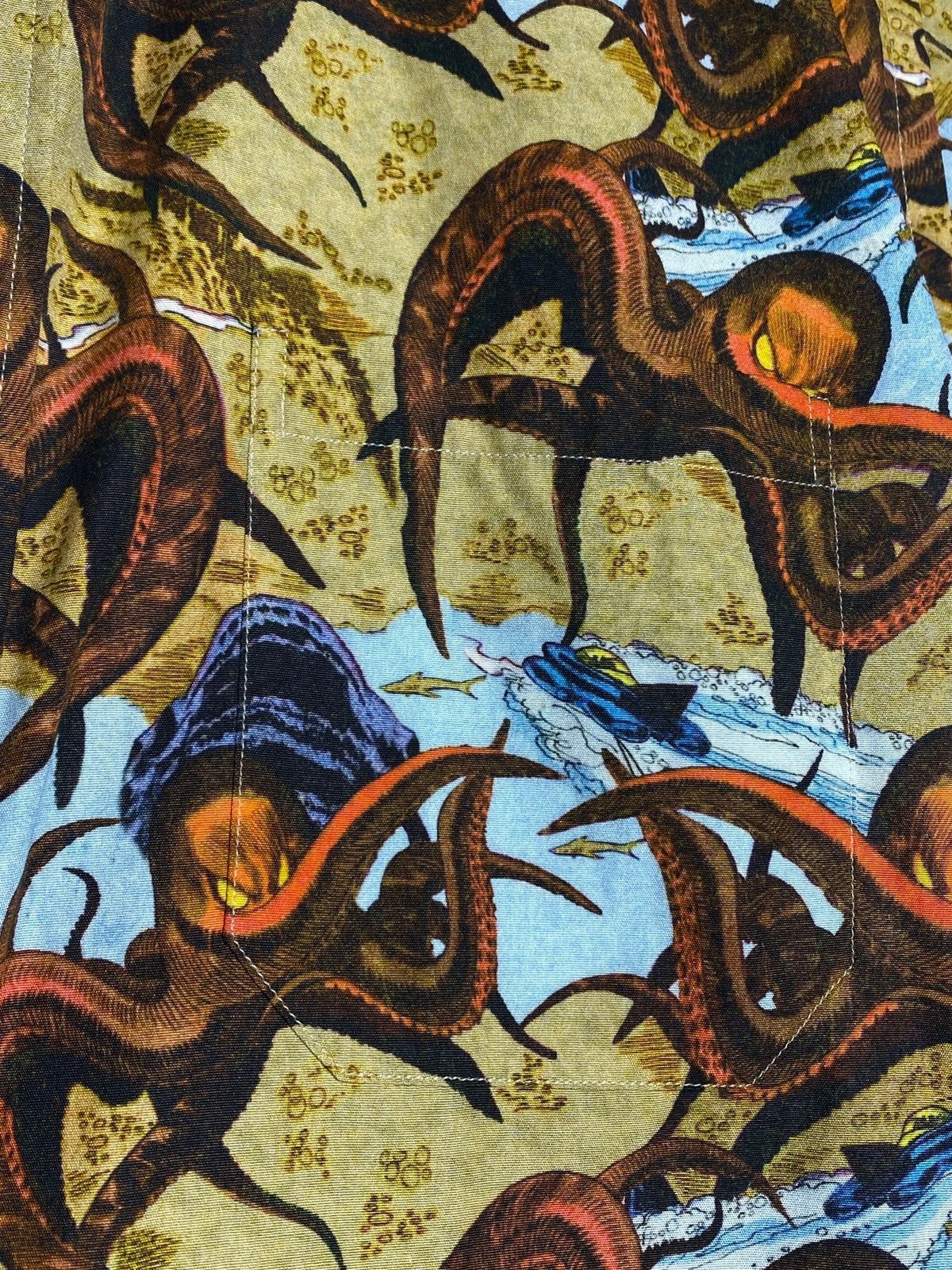 Eton Eton All Over Print Luxury Shirt Octopus Animal Museum Vibes Size US L / EU 52-54 / 3 - 11 Thumbnail