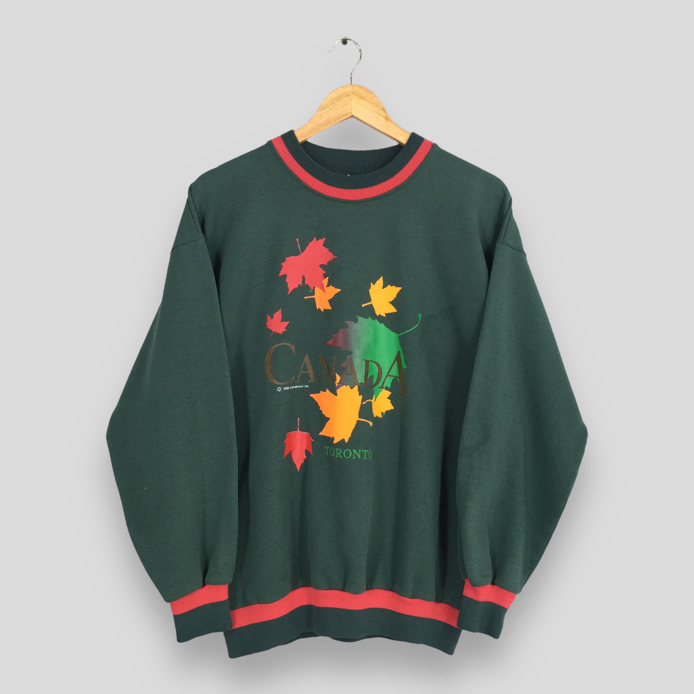 Vintage Vintage Toronto Canada Green Sweatshirt Medium Size US M / EU 48-50 / 2 - 1 Thumbnail