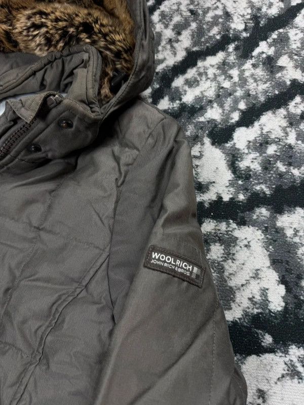 Other Woolrich khaki gray down coat jacket S Size S / US 4 / IT 40 - 4 Thumbnail