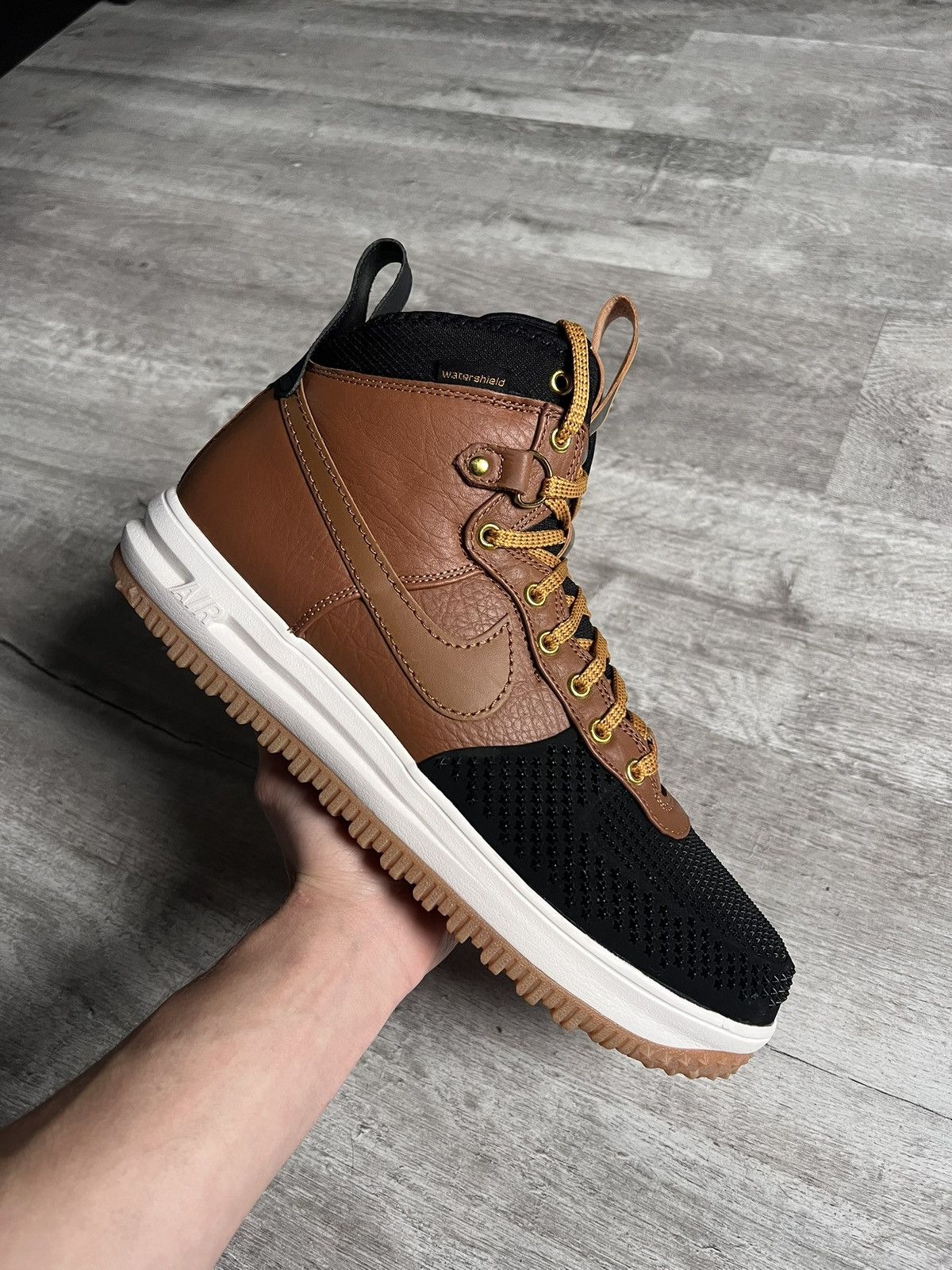 Nike Nike Lunar Force 1 Duckboot Ale Brown Black Size US 13 / EU 46 - 2 Thumbnail