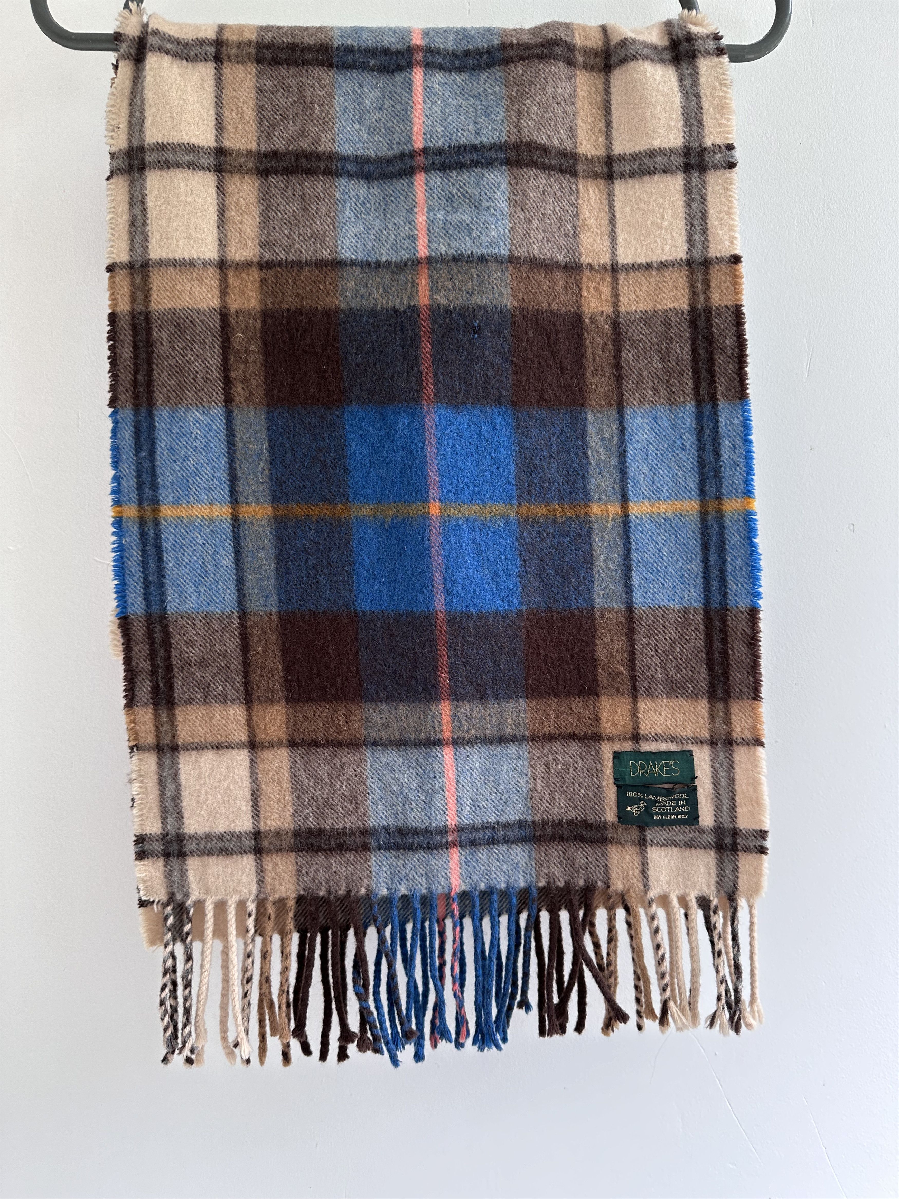Aime Leon Dore × Drake's ALD x Drake's Fair Isle Scarf Lambswool