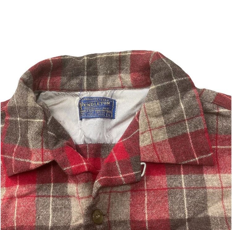 Japanese Brand × Pendleton × Vintage 50’s Pendleton Board Shirt Loop Collar Plaid Wool Flannel Size US M / EU 48-50 / 2 - 3 Thumbnail