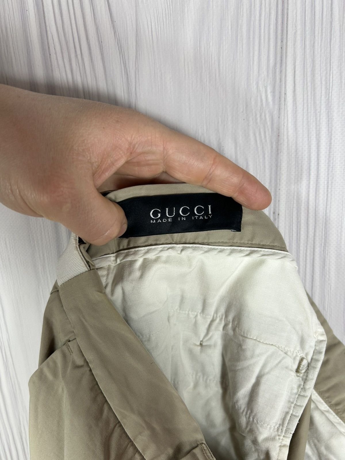 Gucci Gucci Beige Skinny Chino Pants Trousers Italy Size 52 Size US 36 / EU 52 - 13 Thumbnail