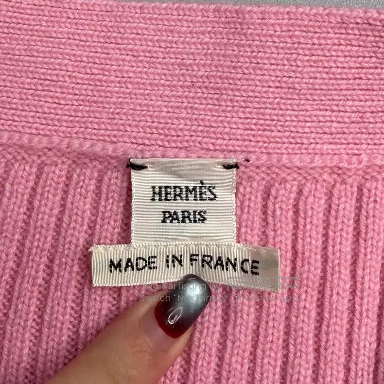 Hermes Hermes Pink Cashmere Long Cardigan Size XS / US 0-2 / IT 36-38 - 5 Thumbnail