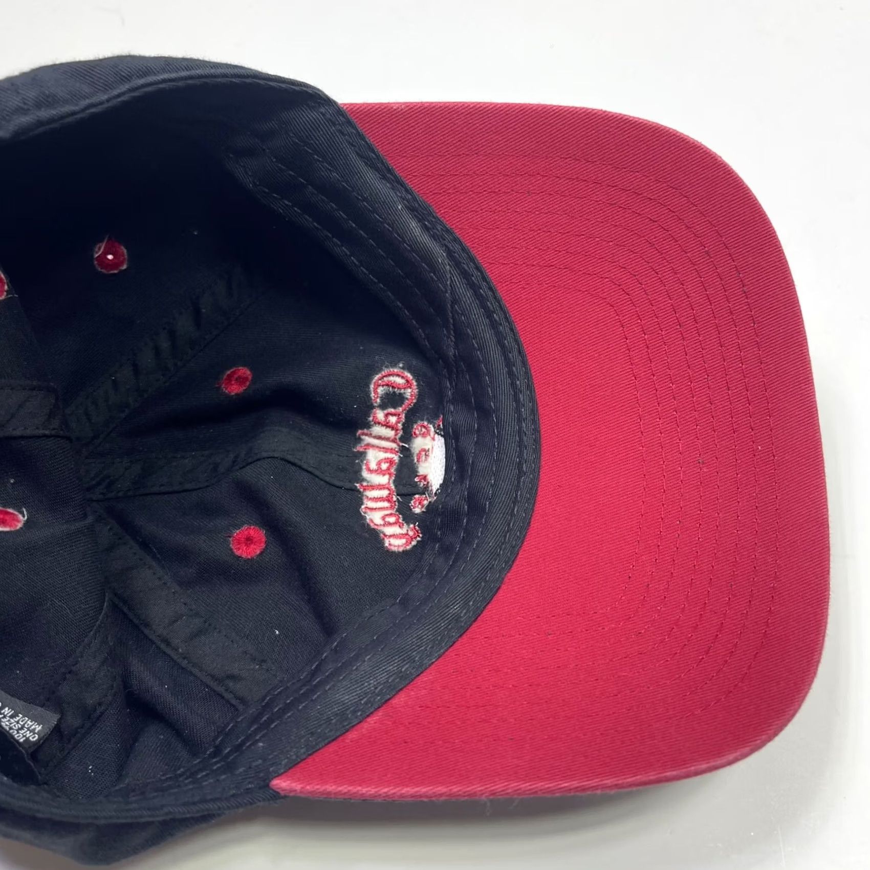 Callaway VINTAGE Callaway Golf hat Baseball Cap Trucker Hat Adjustable Strap Black Red 80s 90s Dad Mens Hat Size ONE SIZE - 7 Thumbnail
