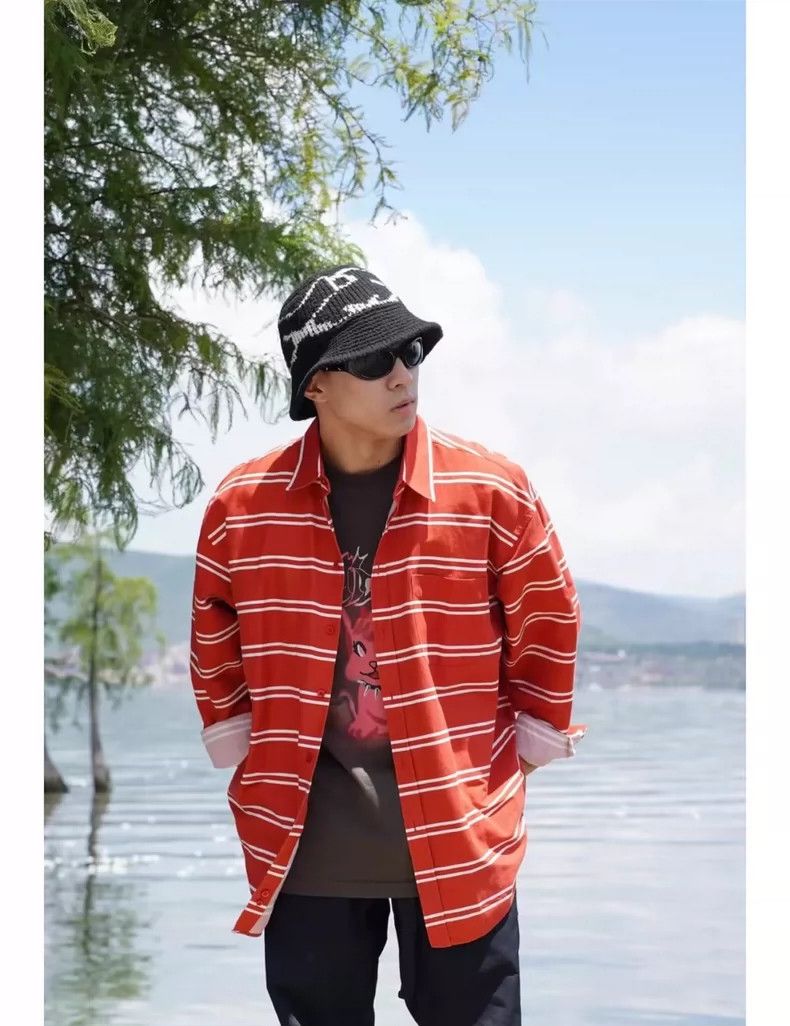 Balenciaga Balenciaga size 38 Striped color-block shirt 2504-Nextarro Size US M / EU 48-50 / 2 - 7 Thumbnail