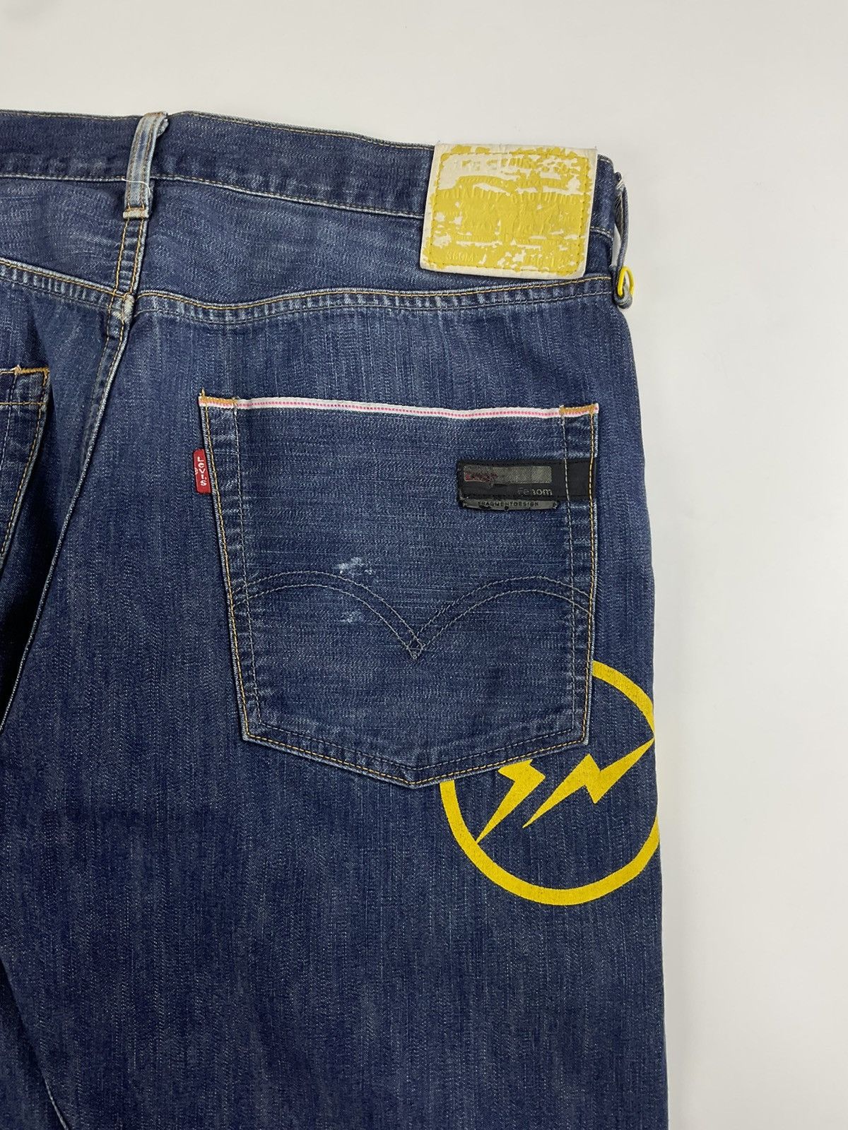 Fragment Design × Levi's Levis Fenom S/S'09 Yellow FLash Denim Size US 36 / EU 52 - 7 Thumbnail