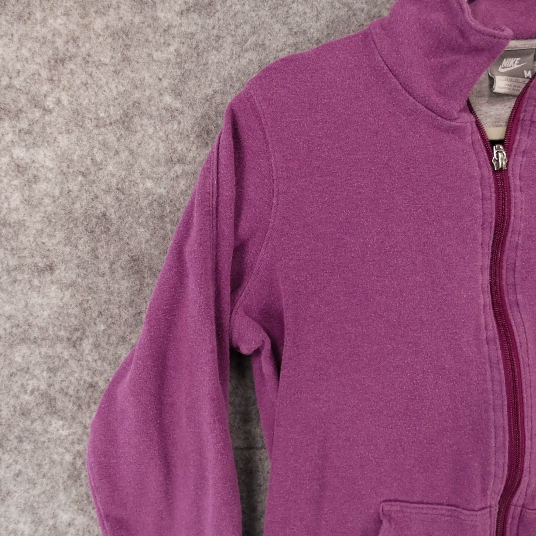 Nike Nike Track Jacket Womens Medium (8-10) Purple Full Zip Stretch w Pockets Logo Size M / US 6-8 / IT 42-44 - 3 Thumbnail