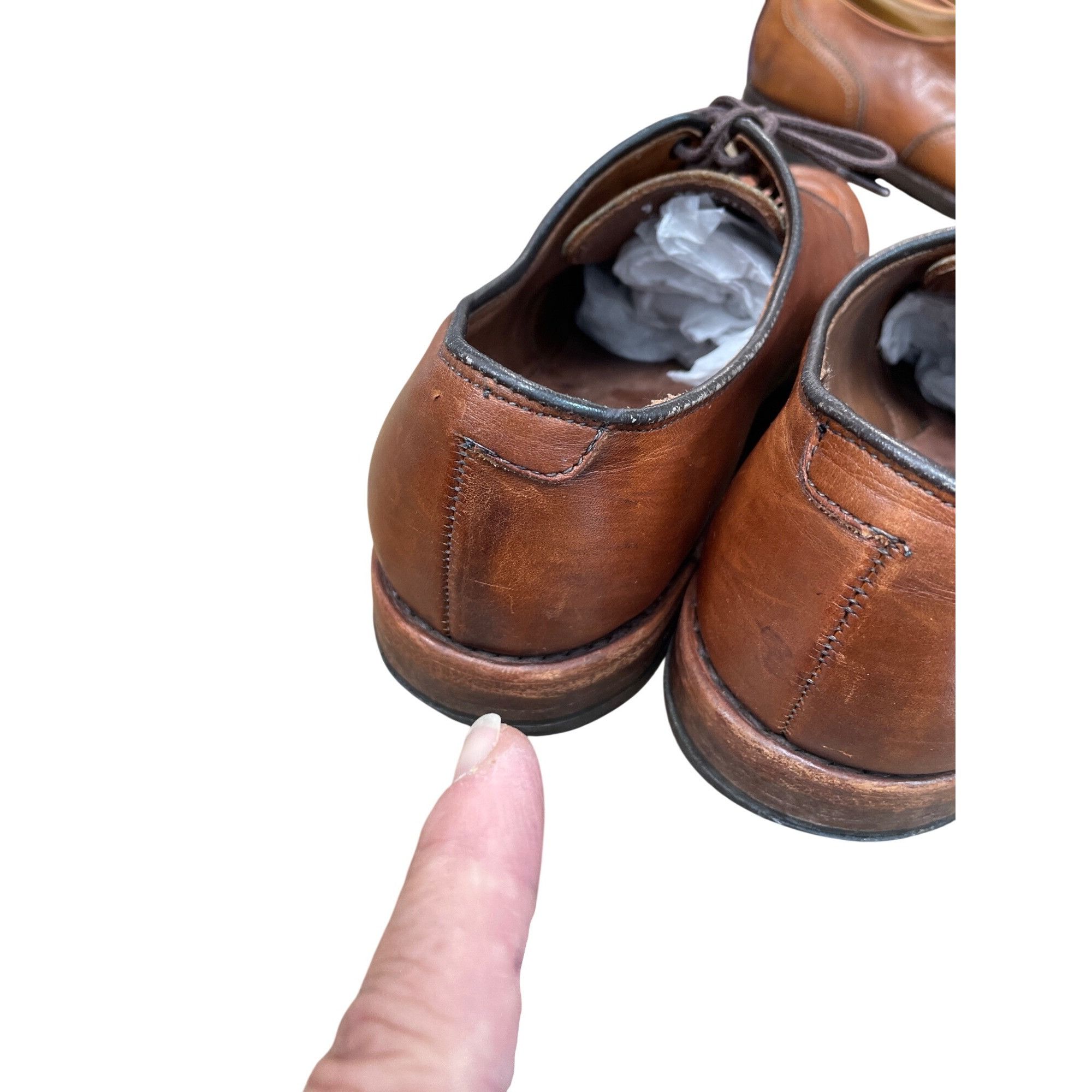 Allen Edmonds Allen Edmonds Delray Mens brown leather derby oxfords shoes Size US 9 / EU 42 - 14 Thumbnail