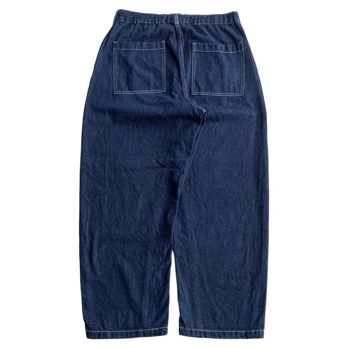 Japanese Brand Japanese Brand Contrasting Stitch GU Wide Baggy Jeans Size US 32 / EU 48 - 1 Thumbnail