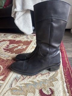 Dsquared2 DSQUARED2 Tall Sleek Leather Western Boots Size US 10 / EU 43 - 11 Thumbnail