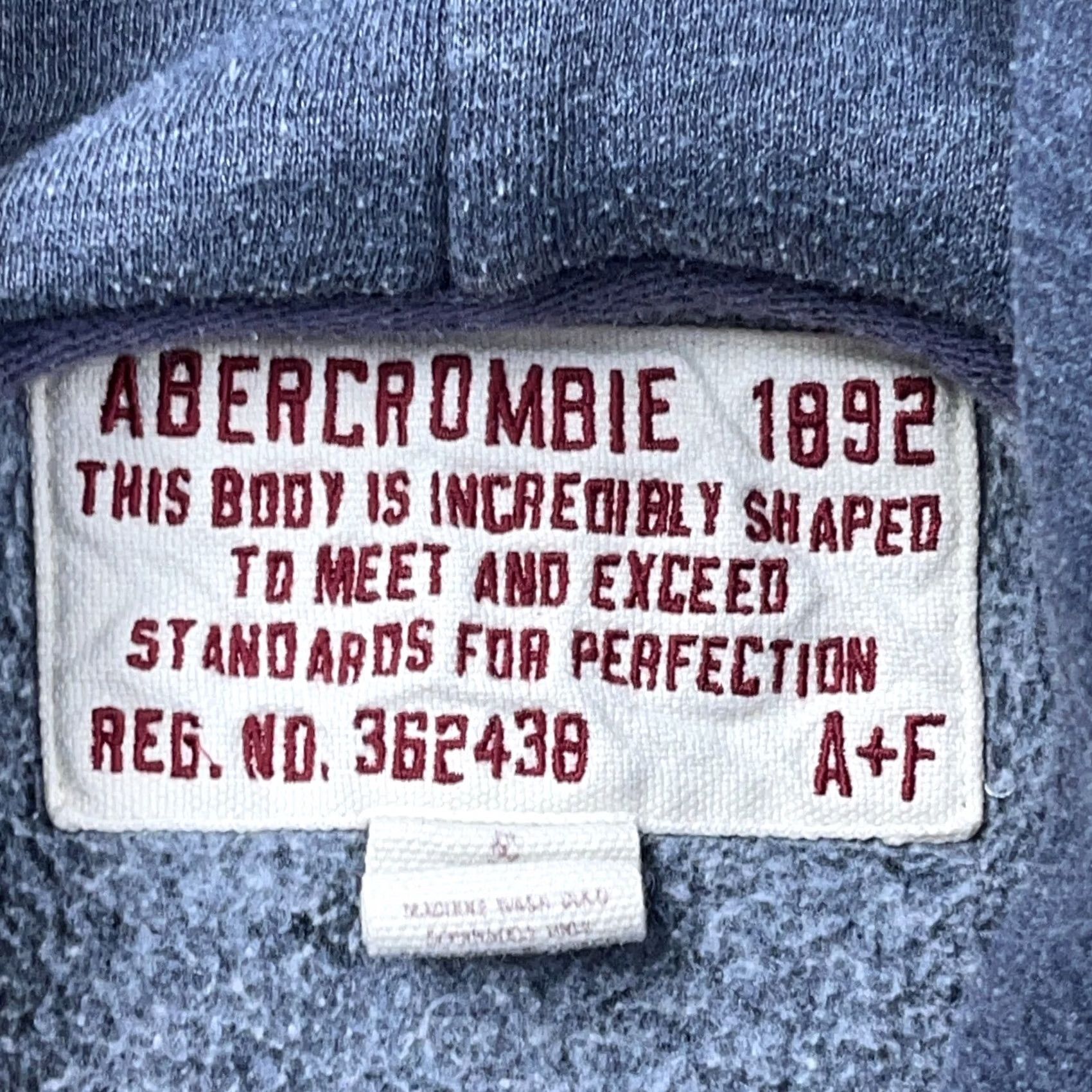 Abercrombie & Fitch Vintage Abercrombie & Fitch Hoodie Women Small Gray Sweatshirt Logo 00s UL Size S / US 4 / IT 40 - 3 Thumbnail