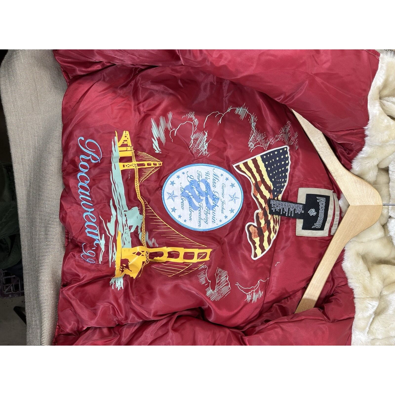 Rocawear Vintage Rocawear Airborne Bomber Jacket Y2K Very Rare 90’s 2 Size M / US 6-8 / IT 42-44 - 7 Thumbnail