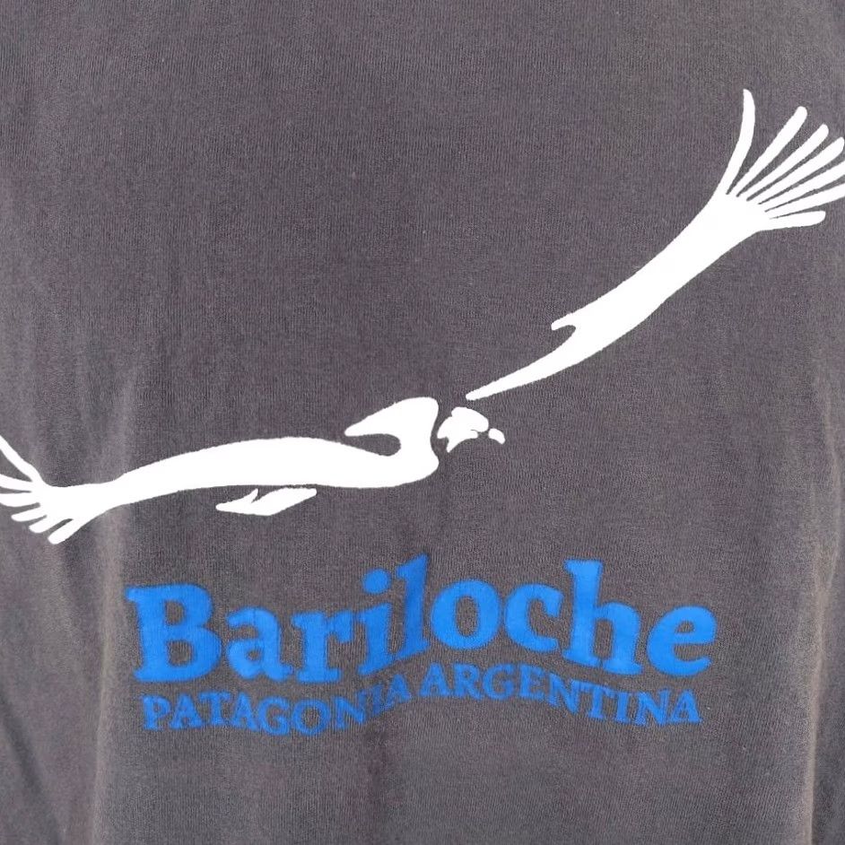 Vintage Bariloche T Shirt Mens L Gray Patagonia Argentina Travel Destination Graphic Tee Regular Cotton Crew Neck Short Sleeve Mens Size US L / EU 52-54 / 3 - 3 Thumbnail