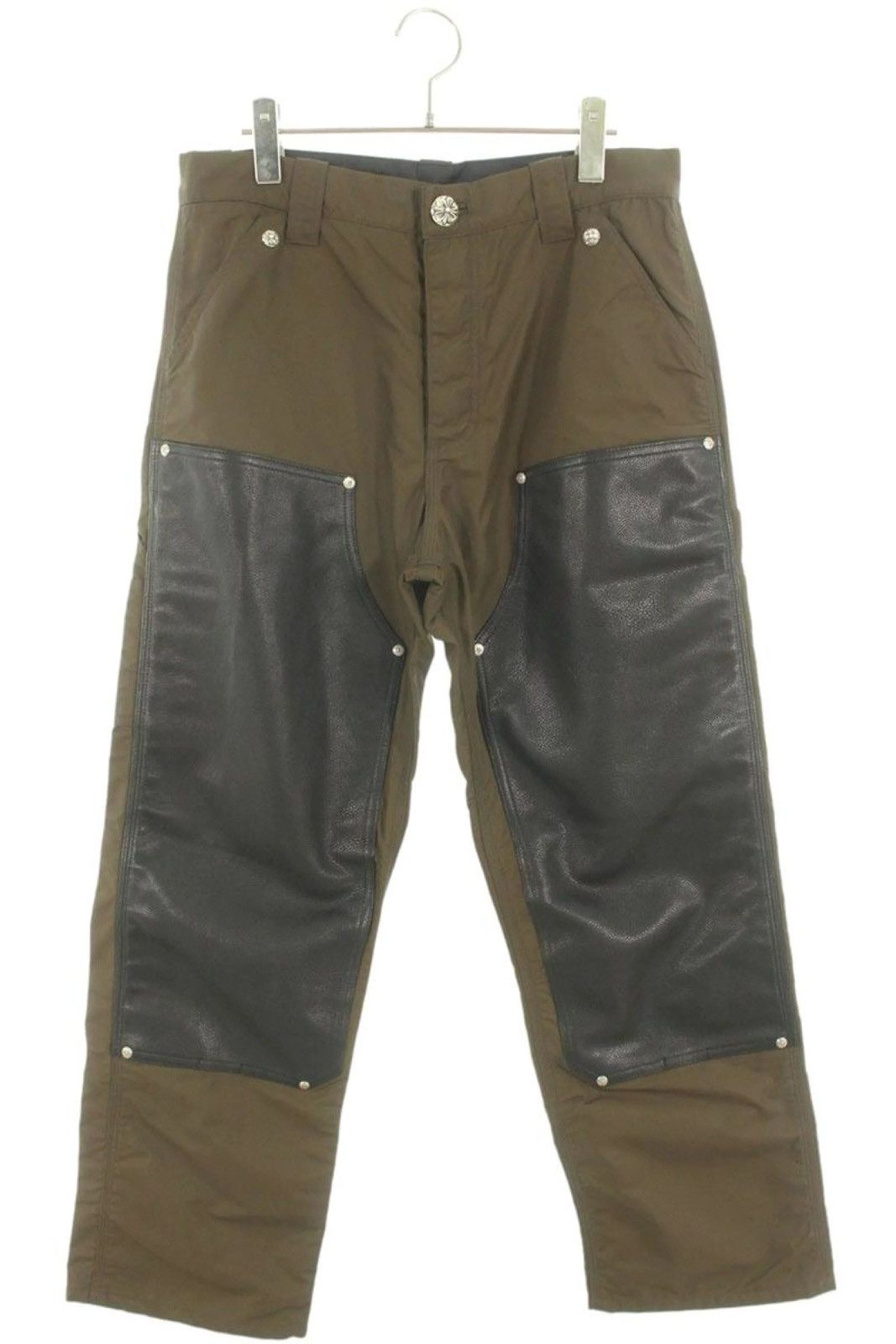 Chrome Hearts 32inch Chrome Hearts Nylon w knee Carpenter pants brown Size US 32 / EU 48 - 1 Thumbnail
