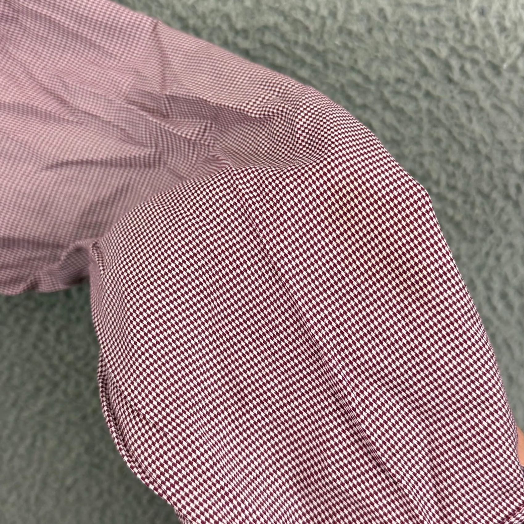 Charles Tyrwhitt Charles Tyrwhitt Shirt Mens XL Red Gingham Slim Fit Button Up Dress Shirt Size US XL / EU 56 / 4 - 7 Thumbnail
