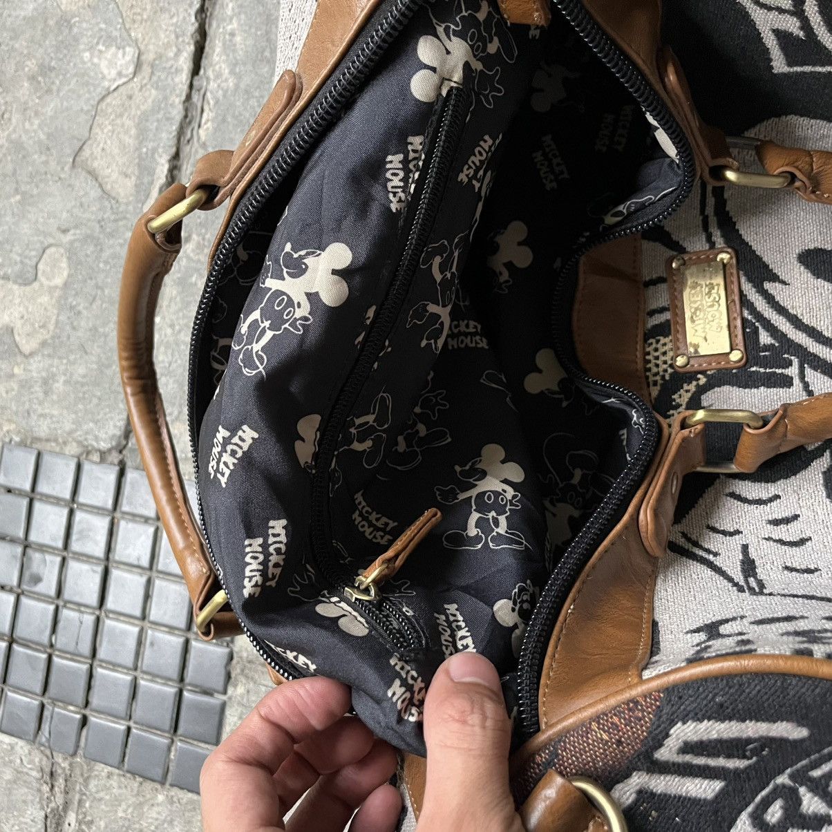 Disney × Mickey Mouse × Vintage Disney Mickey Mouse Carpet Bag Weekend Luggage Size ONE SIZE - 12 Thumbnail