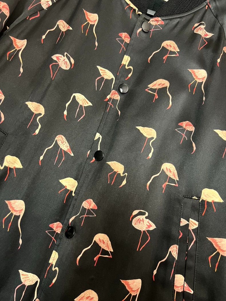 Saint Laurent Paris Saint Laurent Paris Flamingo Full Print Silk Jacket Size US S / EU 44-46 / 1 - 4 Thumbnail
