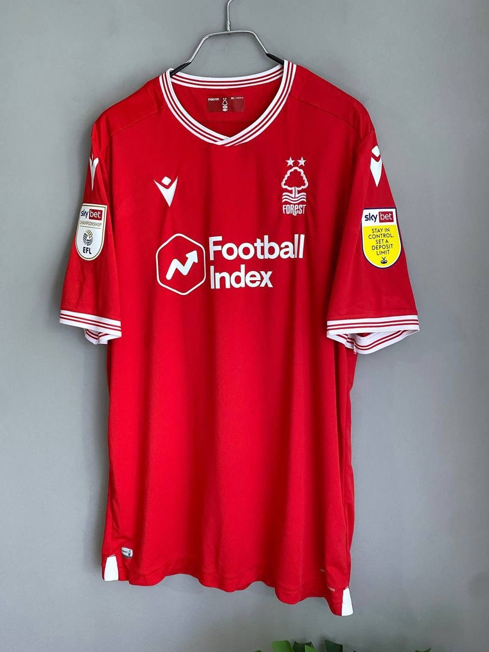 Macron Macron Nottingham Forest 2020/2021 Home Soccer Jersey, XXL Size US XXL / EU 58 / 5 - 2 Thumbnail