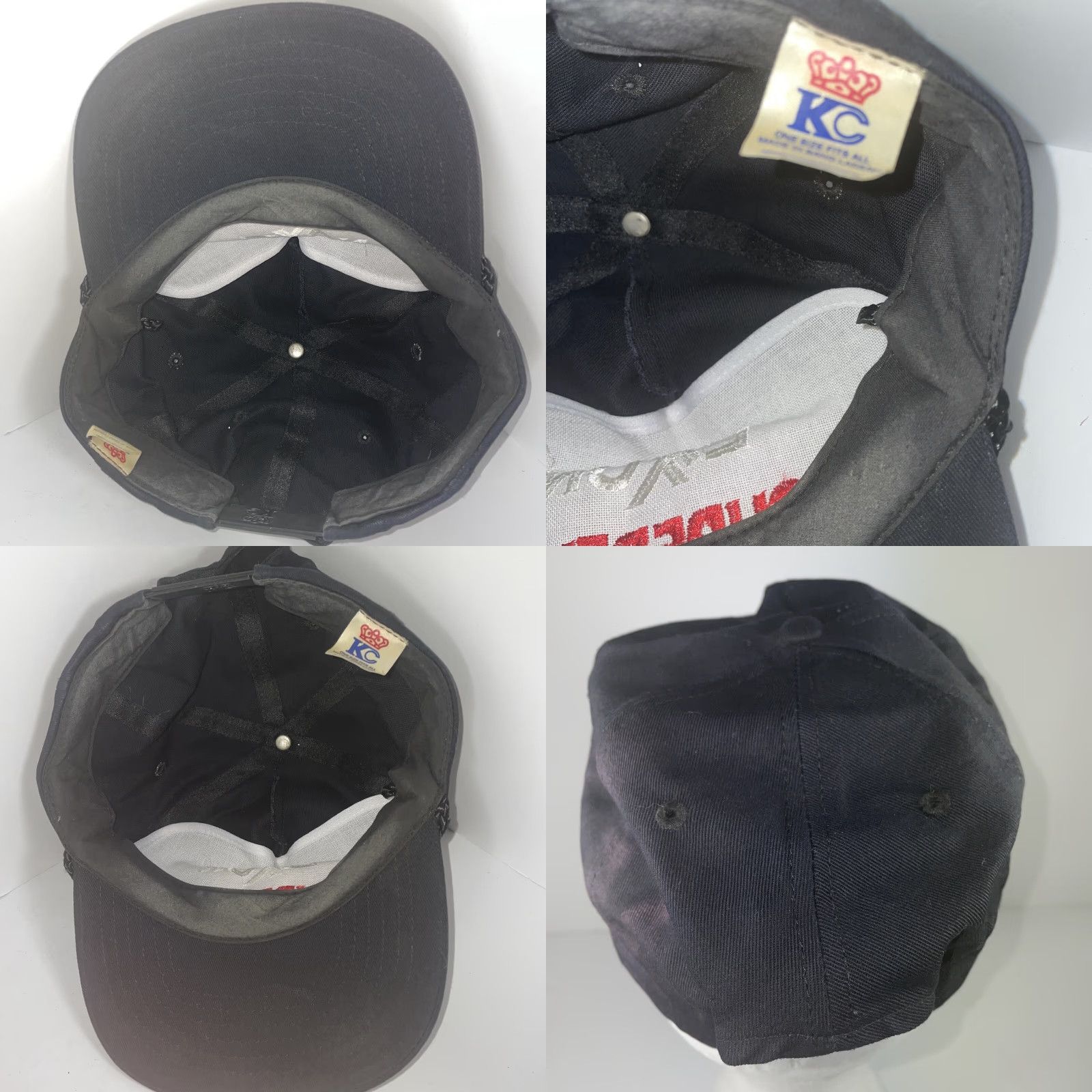 Spell VTG Exxon Superflo Spell Out Hat Black Snapback Rope Baseball Cap Adjustable Hat Men Adjustable Black Rope Baseball Cap Mens Size ONE SIZE - 8 Thumbnail