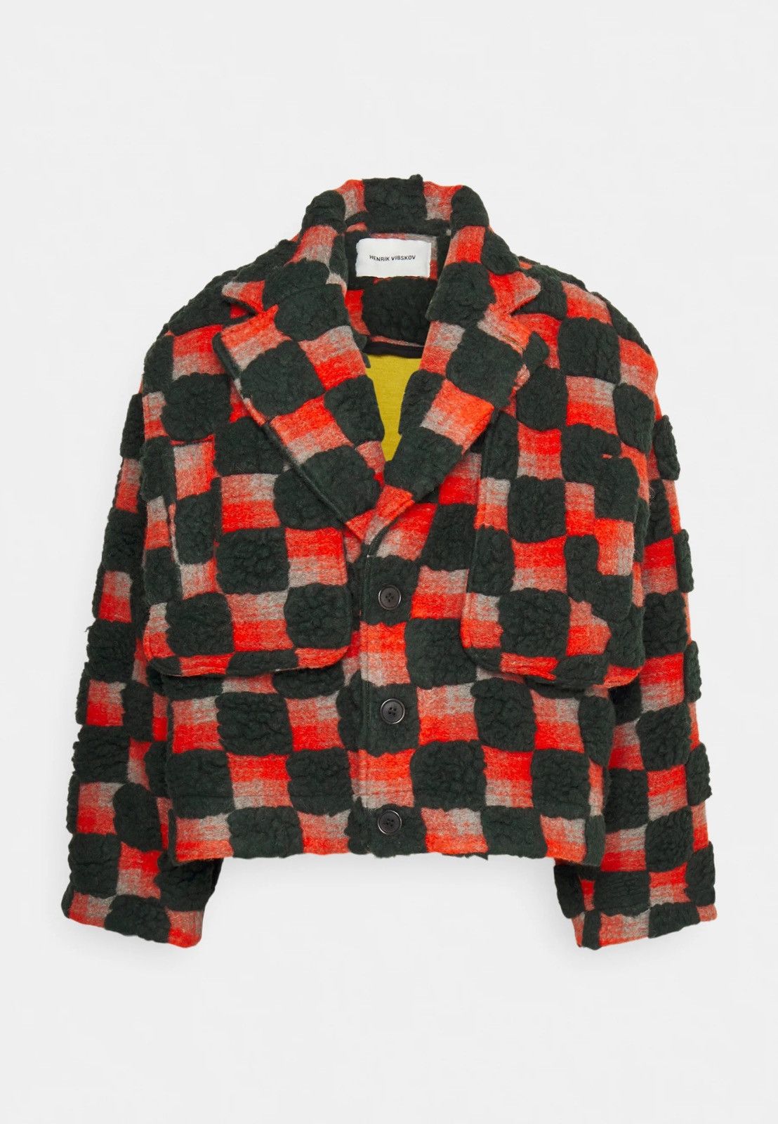 Henrik Vibskov !DS! AW23 Henrik Vibskov Big Bag Teddy Checks Jacket Size US L / EU 52-54 / 3 - 4 Thumbnail