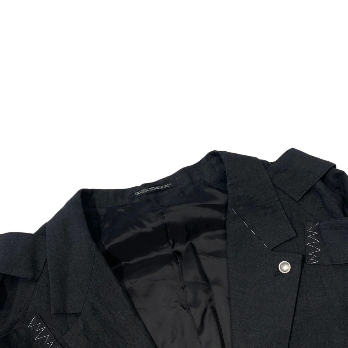 Yohji Yamamoto Yohji Yamamoto pour homme 24SS EPAULET ZIGZAG ST JKT Size US XXL / EU 58 / 5 - 3 Thumbnail