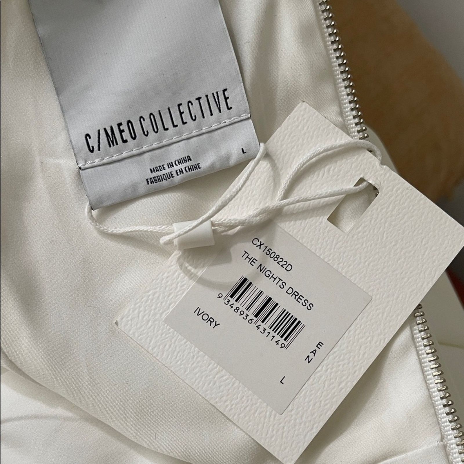 Other C/MEO Collective One Shoulder The Nights Dress Ivory Size L Size L / US 10 / IT 46 - 4 Thumbnail