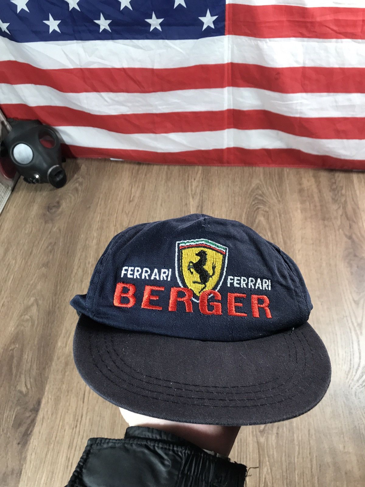 Ferrari × Formula 1 × Vintage 90s Vintage Berger Formula 1 Racer Ferrari Cap Size ONE SIZE - 2 Thumbnail