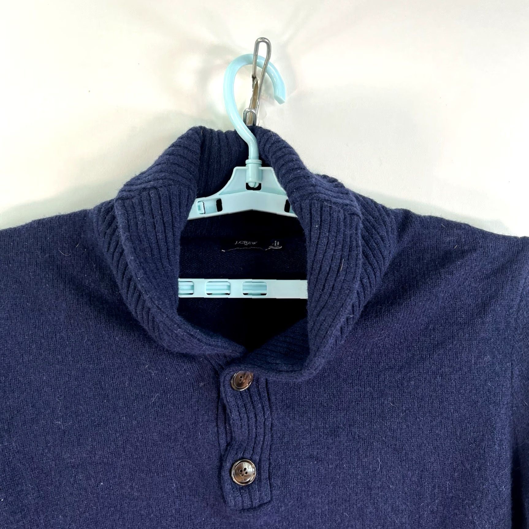 J.Crew J.CREW Knit Wool High Neck Pullover Sweater Mens Size L Blue Classic Preppy Size US L / EU 52-54 / 3 - 2 Thumbnail