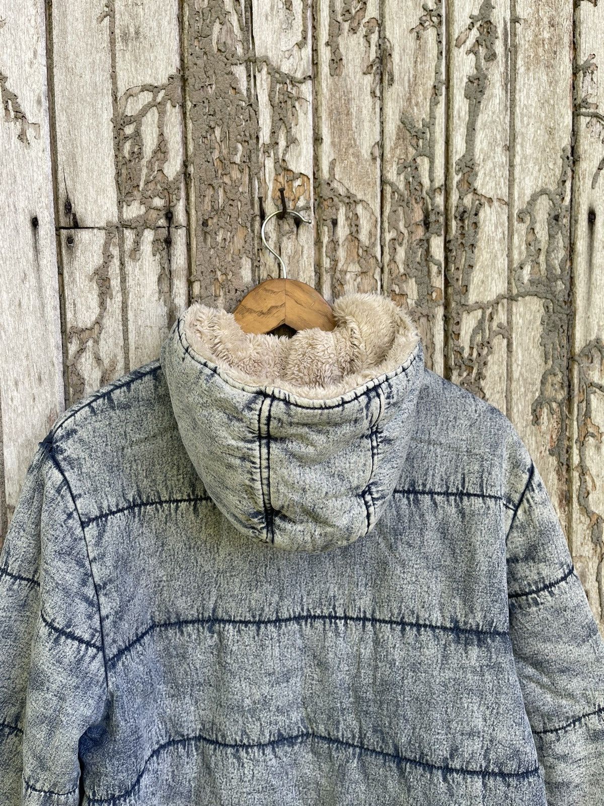 Designer ANAP Sherpa-Lined Acid Wash Denim Jacket Size US M / EU 48-50 / 2 - 11 Thumbnail