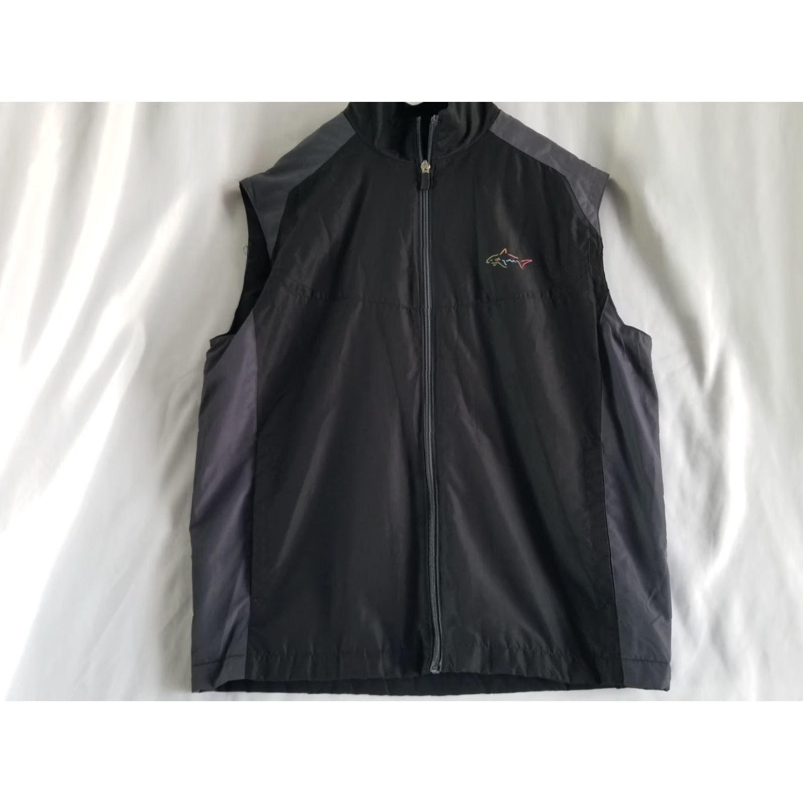 Vintage Greg Norman For Tasso Elba All Weather Full Zip Golf Vest Size Men's Small Black Size US S / EU 44-46 / 1 - 6 Thumbnail
