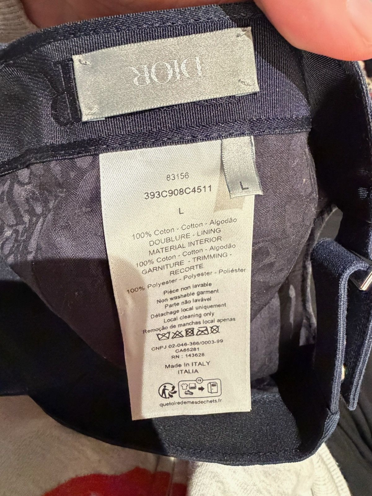 Dior RARE! Dior x Otani Workshop Logo Baseball Hat Size ONE SIZE - 9 Thumbnail