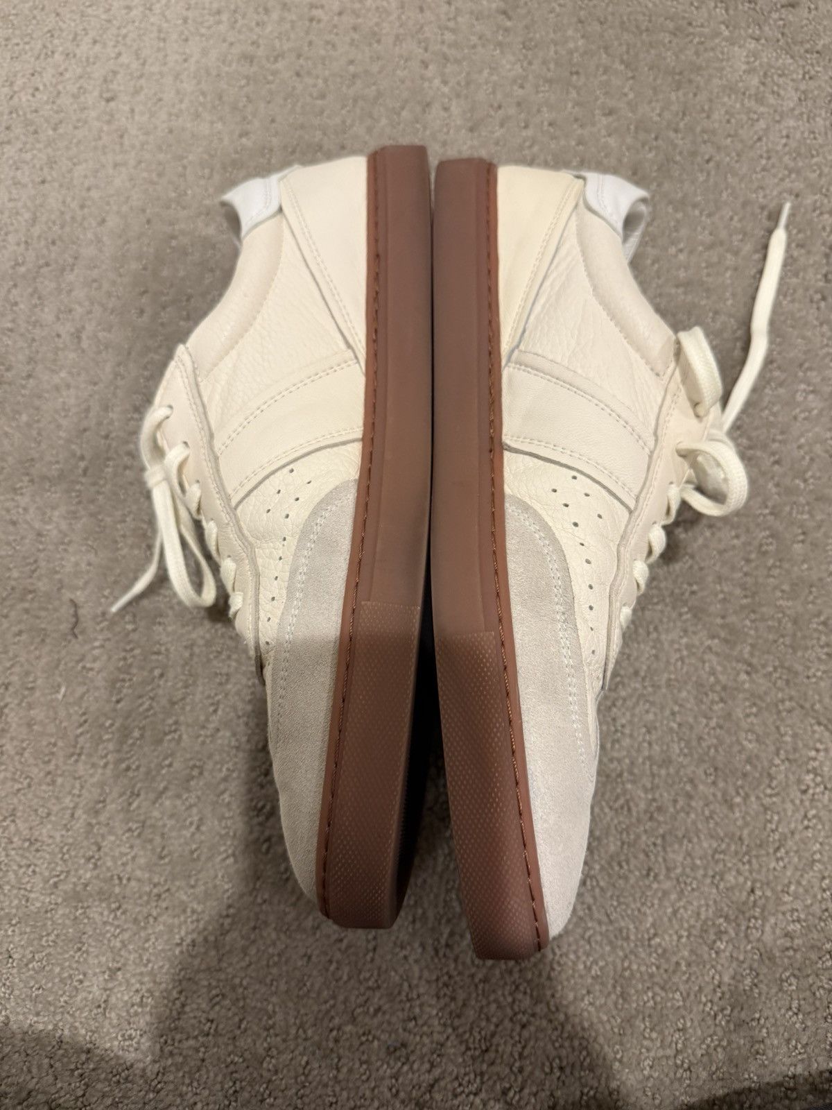 Greats Greats white/beige leather sneakers size 10.5 Size US 10.5 / EU 43-44 - 5 Thumbnail